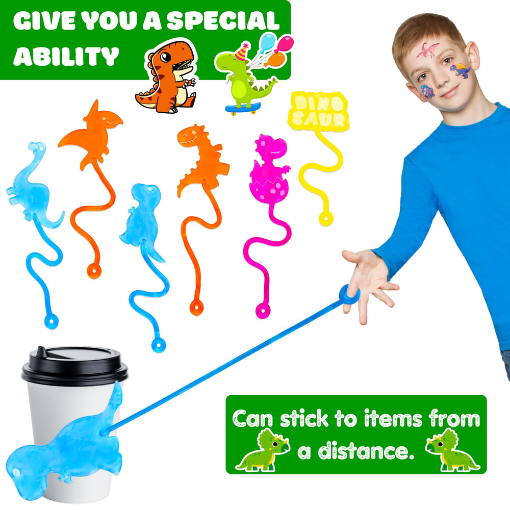 91STICKYHAND goodies-fetes-dinosaure, parfait comme goodies et surprises de fête.