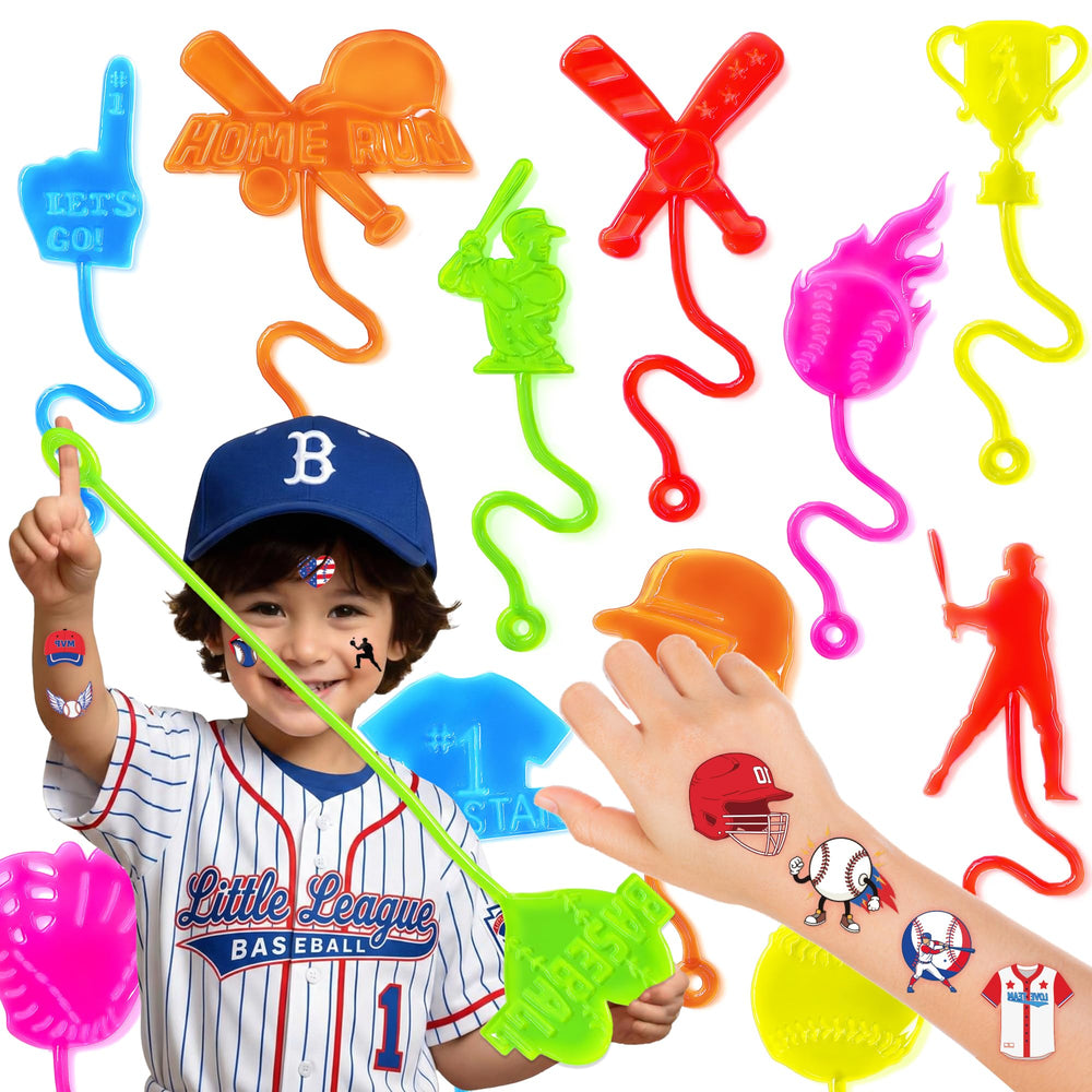 91STICKYHAND mains-stick-baseball: amuse les enfants et stimule la motricité fine.