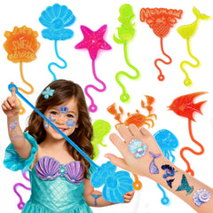 91STICKYHAND Mains sirene colorées, parfait pour animations et jeux