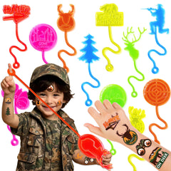 Tatouages chasse variés 91STICKYHAND pour fêtes et surprises ludiques.