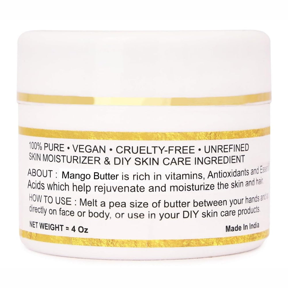 Bless International Beurre mangue bio, texture crème naturelle, application facile.