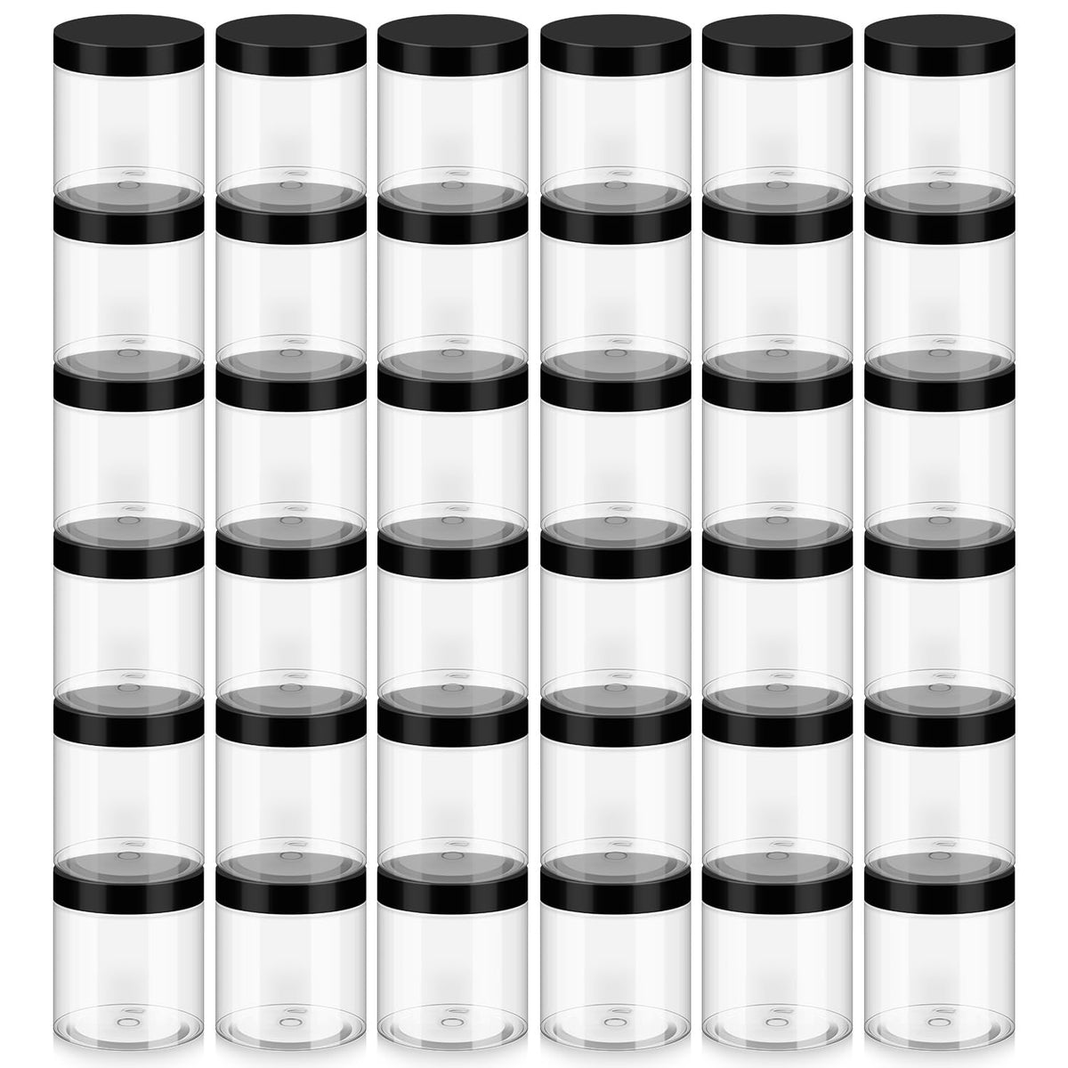 Bocaux Loretoy en plastique 8oz avec couvercles, rangement sûr et portable.