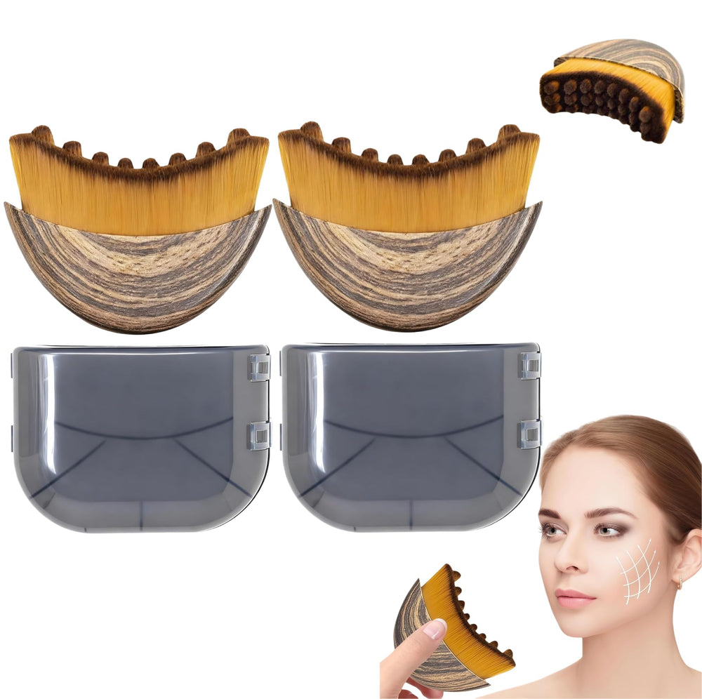 Brosse contour lymphatique du visage A Curated Vibe pour un contour plus défini.