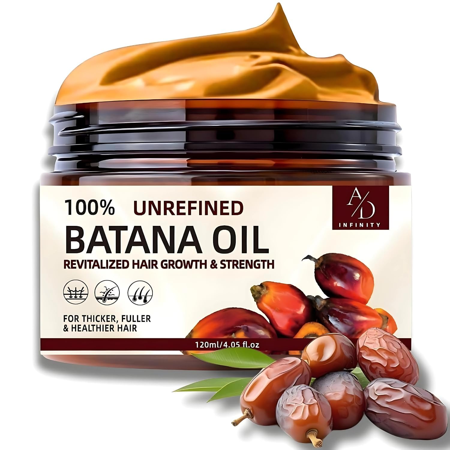 A/D Infinity Batana huile cheveux croissance stimule la vitalité des longueurs.