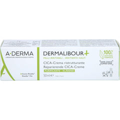Dermalibour+ A-Derma Crème Cica, emballage 50 ml, apaise irritations cutanées.