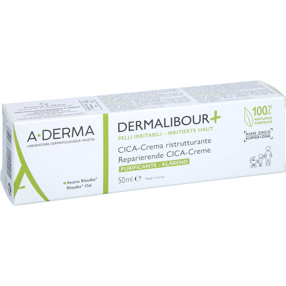 Crème imperméable qui nourrit la peau irritée tout au long de la journée.