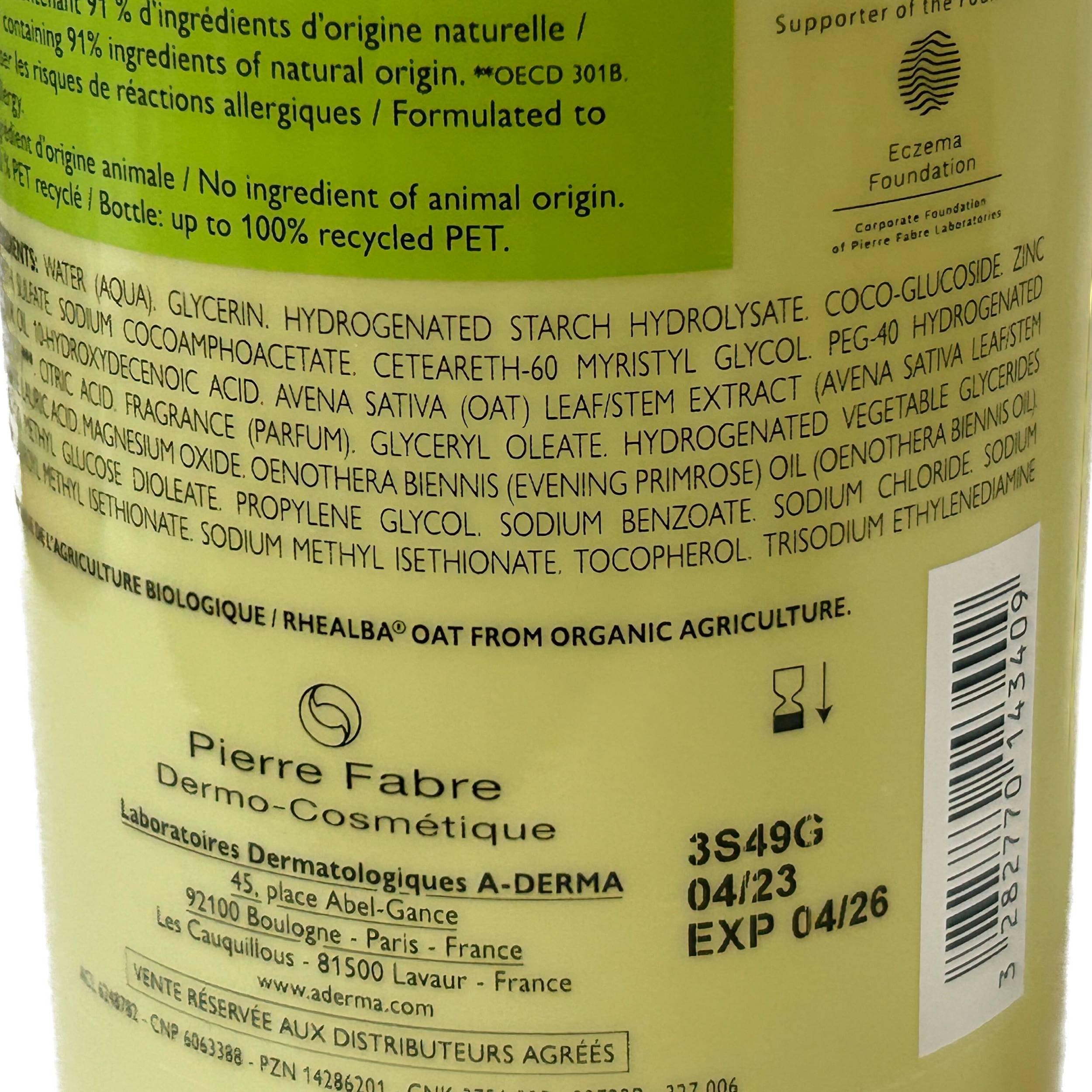 Bébé et peau sensible: huile Exomega adaptée.