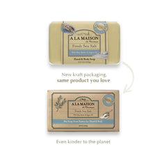 A LA MAISON Savon triple moulage: texture durable et longue durée.