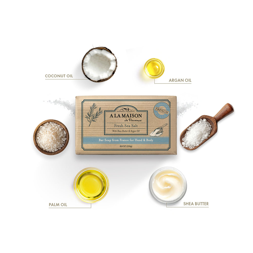 A LA MAISON Barre savon mains: utilisation quotidienne pour une peau douce et propre.
