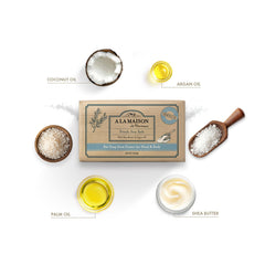 A LA MAISON Barre savon mains: utilisation quotidienne pour une peau douce et propre.