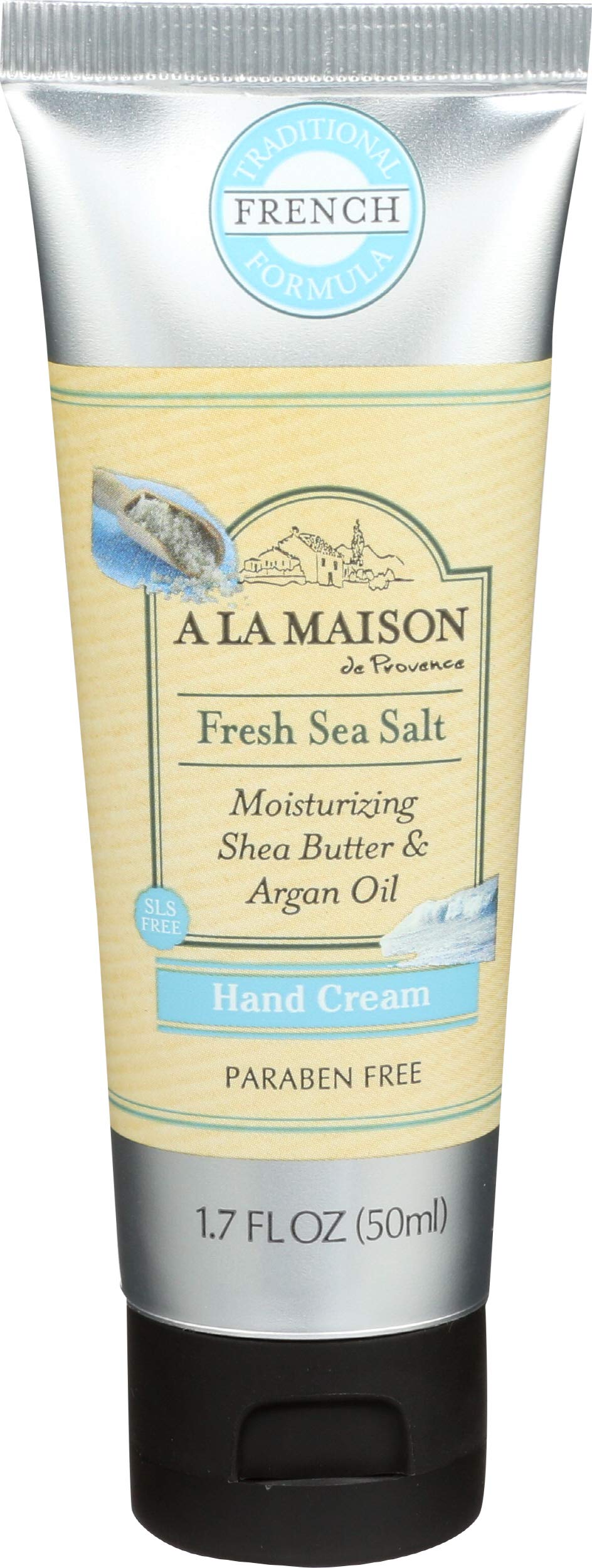 A LA MAISON crème hydratante sel de mer frais dans le pot, hydratation rapide.