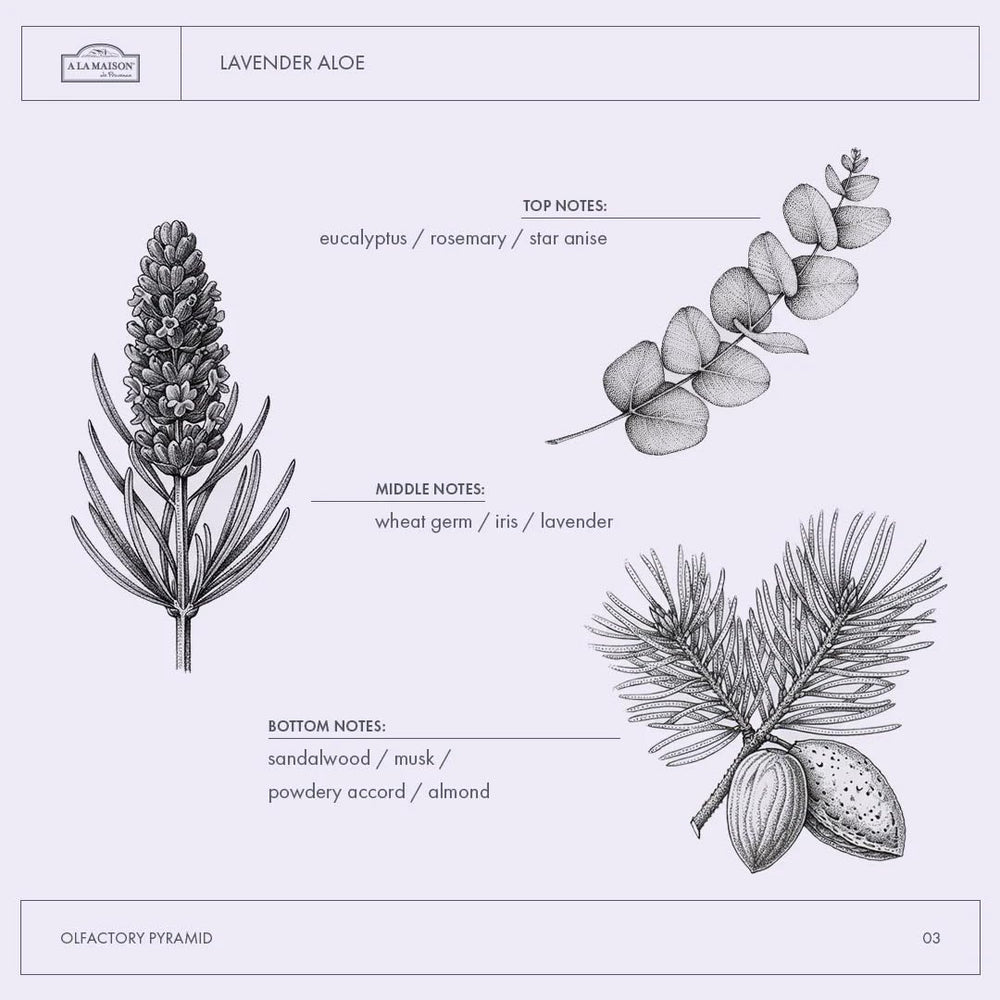 A La Maison sans aluminium design Provence et parfum lavande aloe