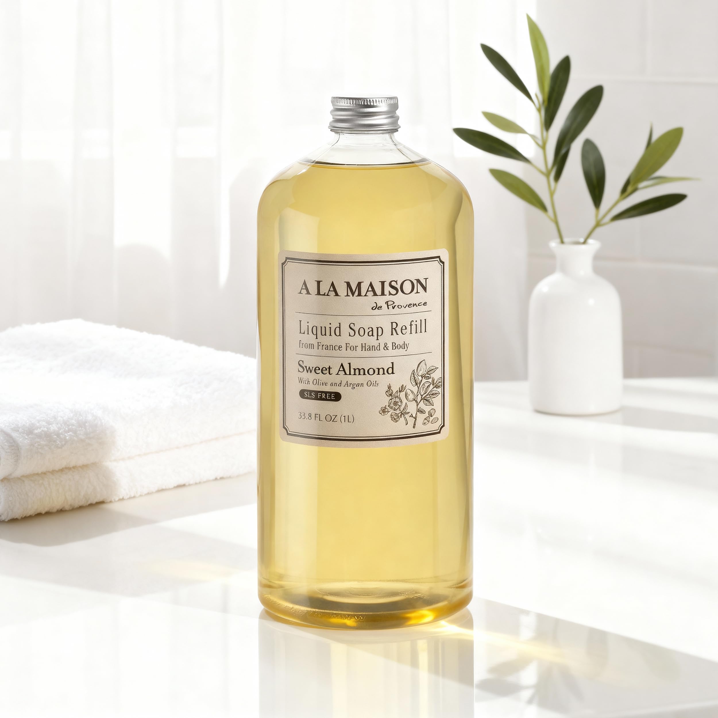 A LA MAISON ingrédients huiles végétales douceur nourrissante pour la peau.