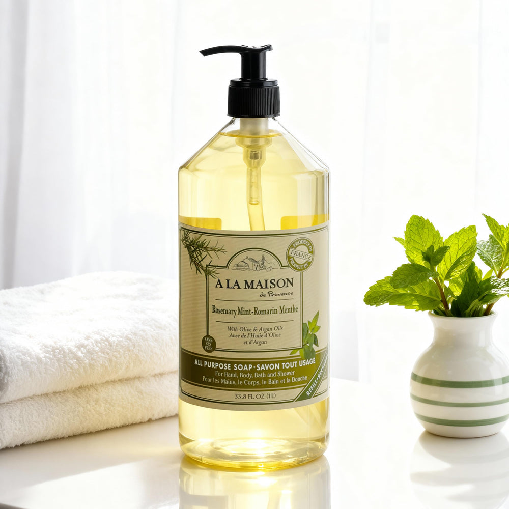 Ingrédients naturels A LA MAISON issus de plantes sans additifs agressifs