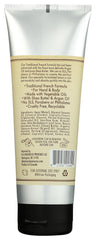 Texture veloutée de lait d’avoine pour une application douce.