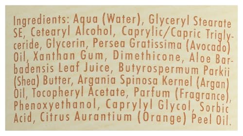 A LA MAISON Crème hydratante orange bergamote, ingrédients soigneusement sélectionnés.