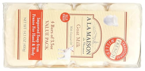 A LA MAISON paquet de 4 barres savon, pratique et économique.