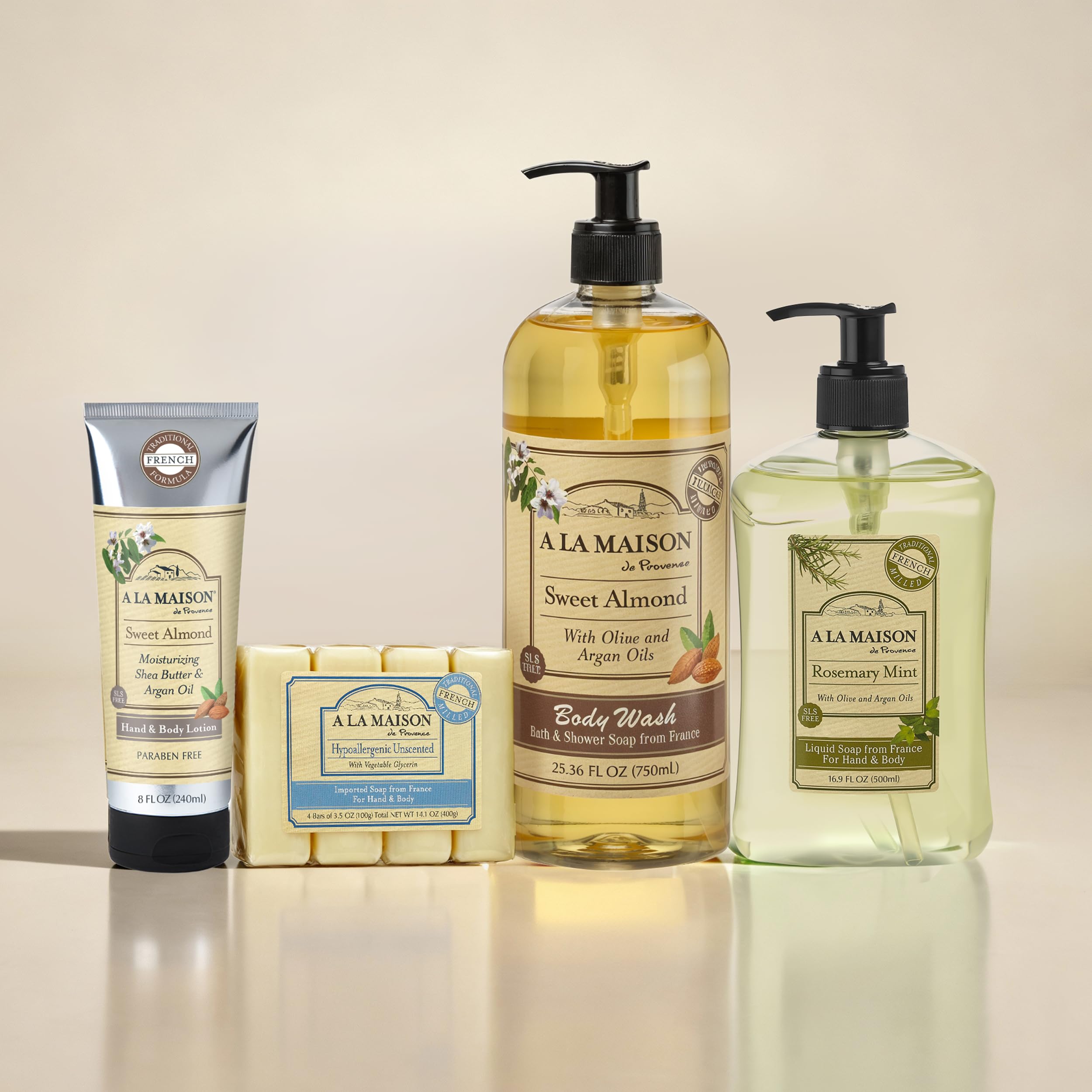 A LA MAISON – procédé français traditionnel pour une lotion naturelle.