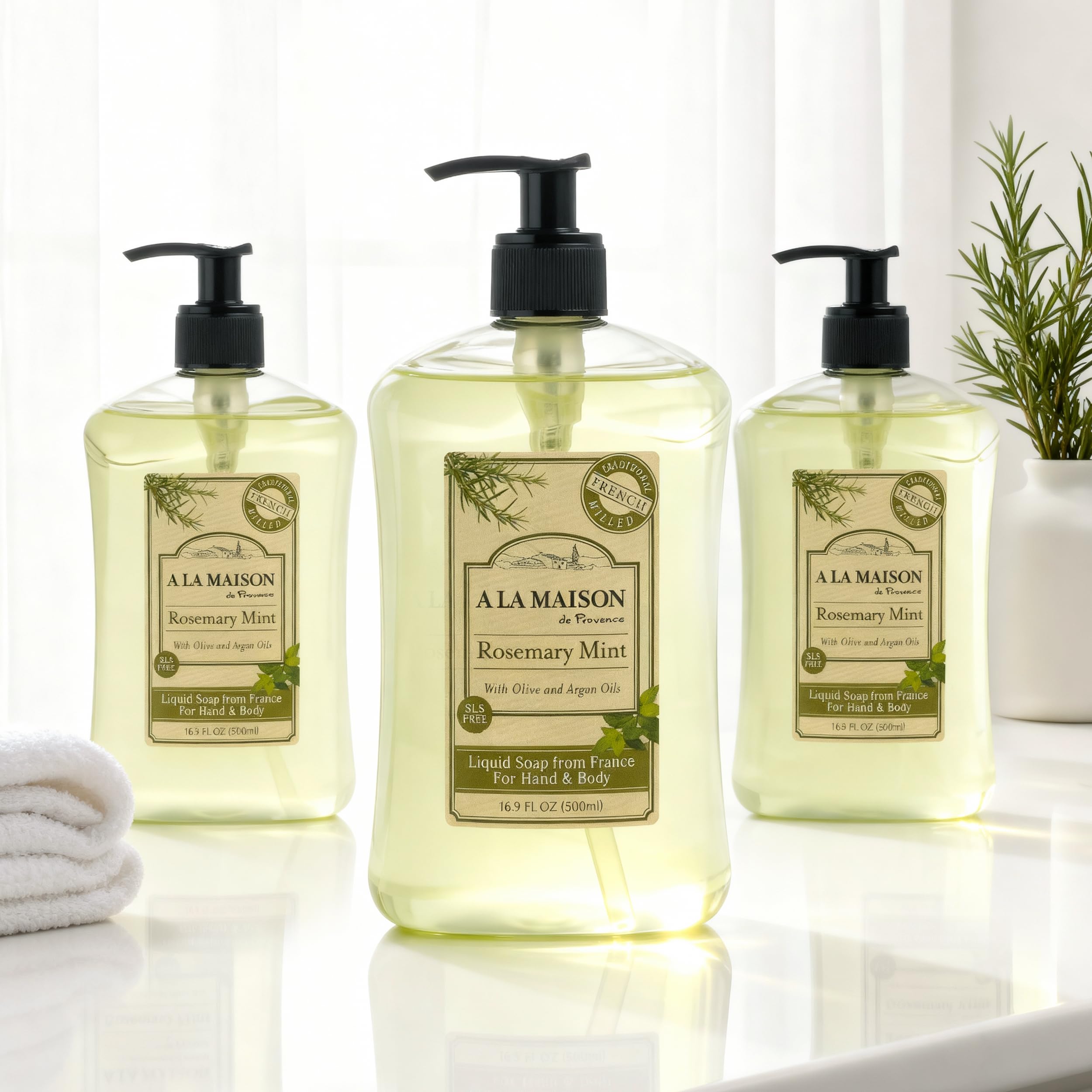 Savon romarin et menthe d'A LA MAISON Provence — parfum frais et naturel.