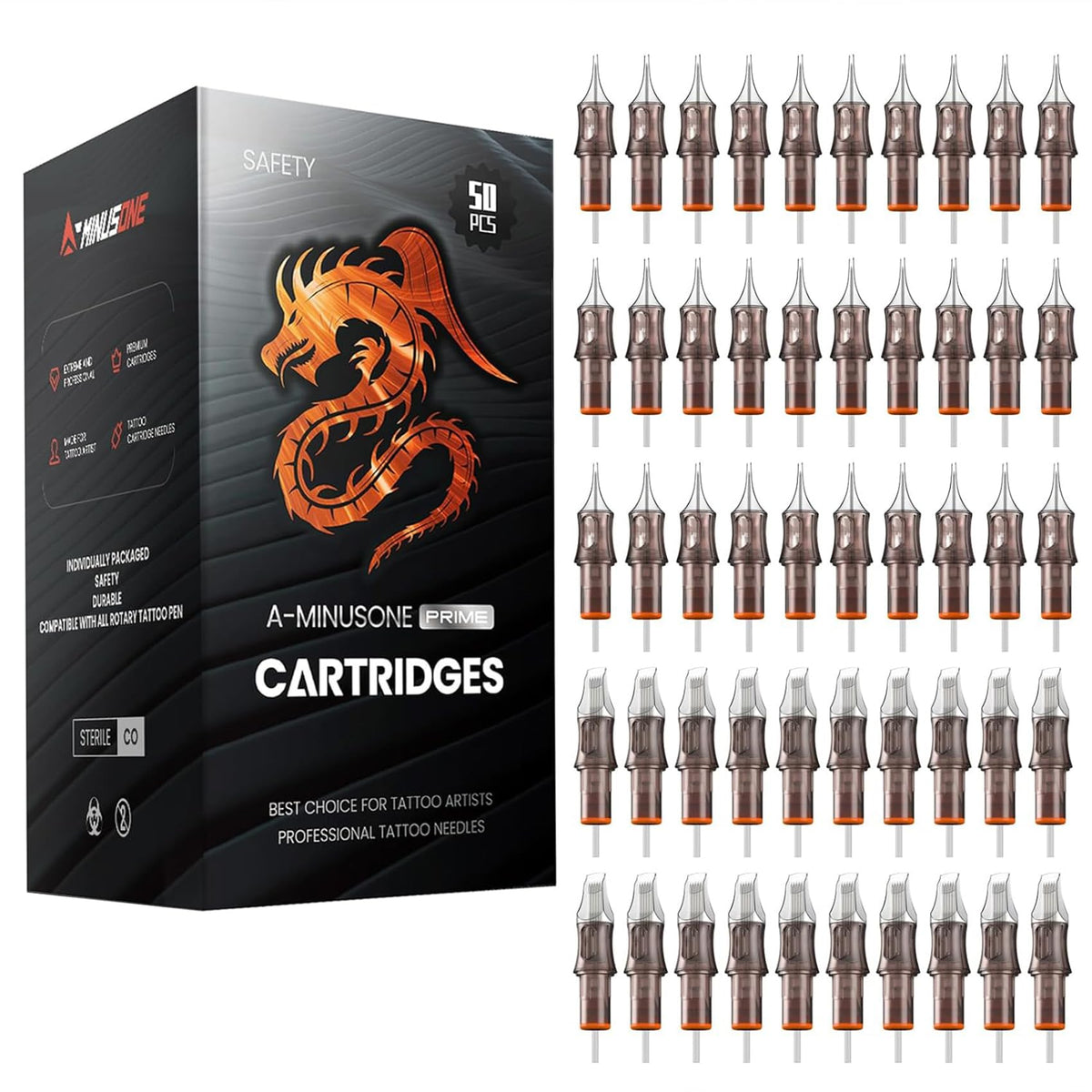 Cartouches A-minusone mélange 50 pièces pour divers styles d encrage.