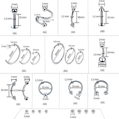 Outils de piercing A-minusone, pinces et outils essentiels inclus