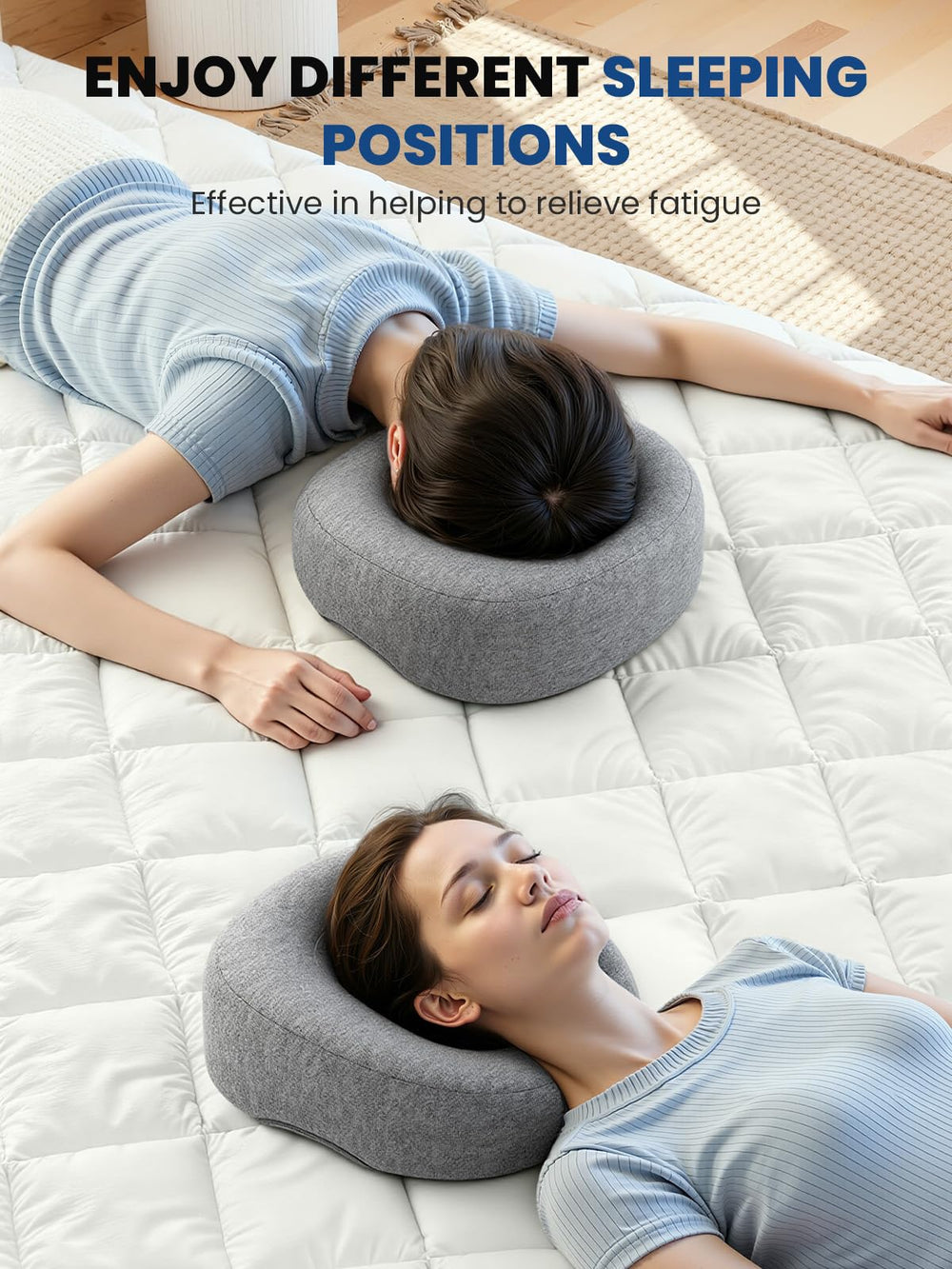 Utilisation après chirurgie des yeux avec le coussin A-Pce pour positionnement sûr.
