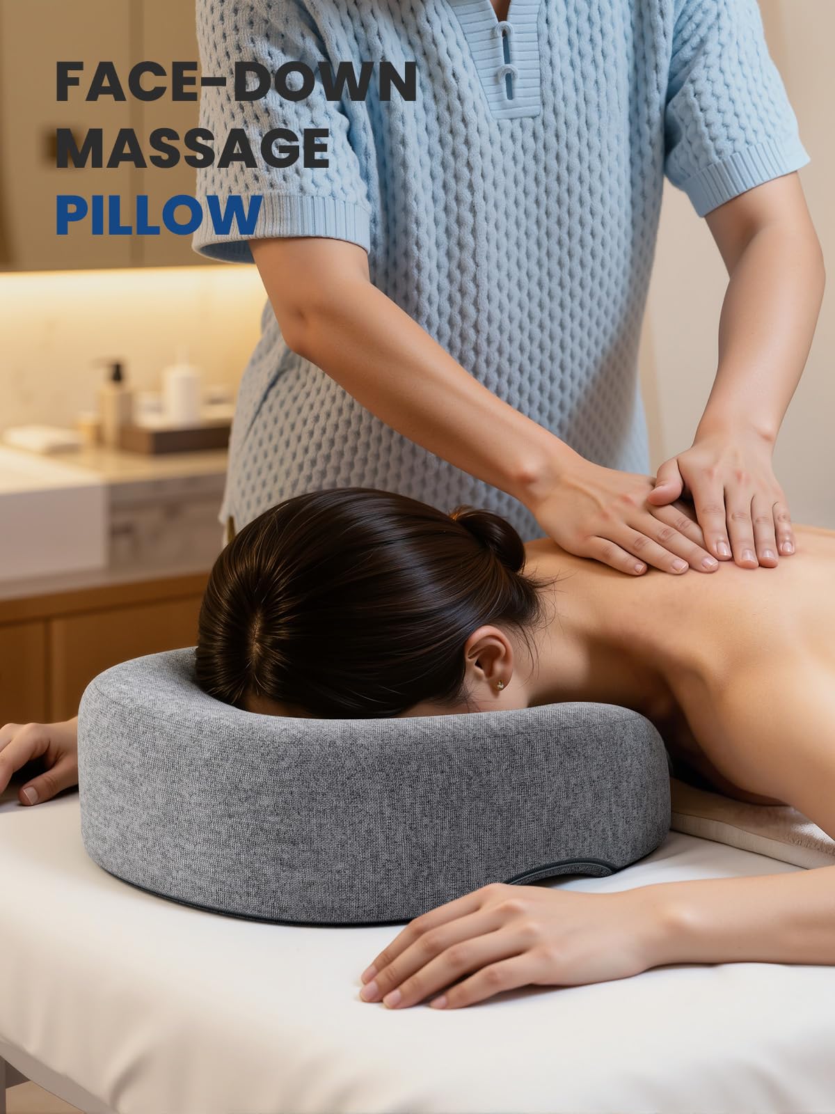 Zone respiration creuse du coussin A-Pce favorisant une respiration fluide.