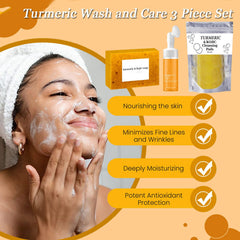 Gel moussant au curcuma Aacnre, nettoyage rafraîchissant du visage