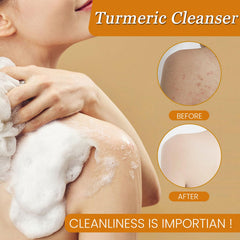 Savon nettoyant au curcuma Aacnre, texture douce pour peau propre