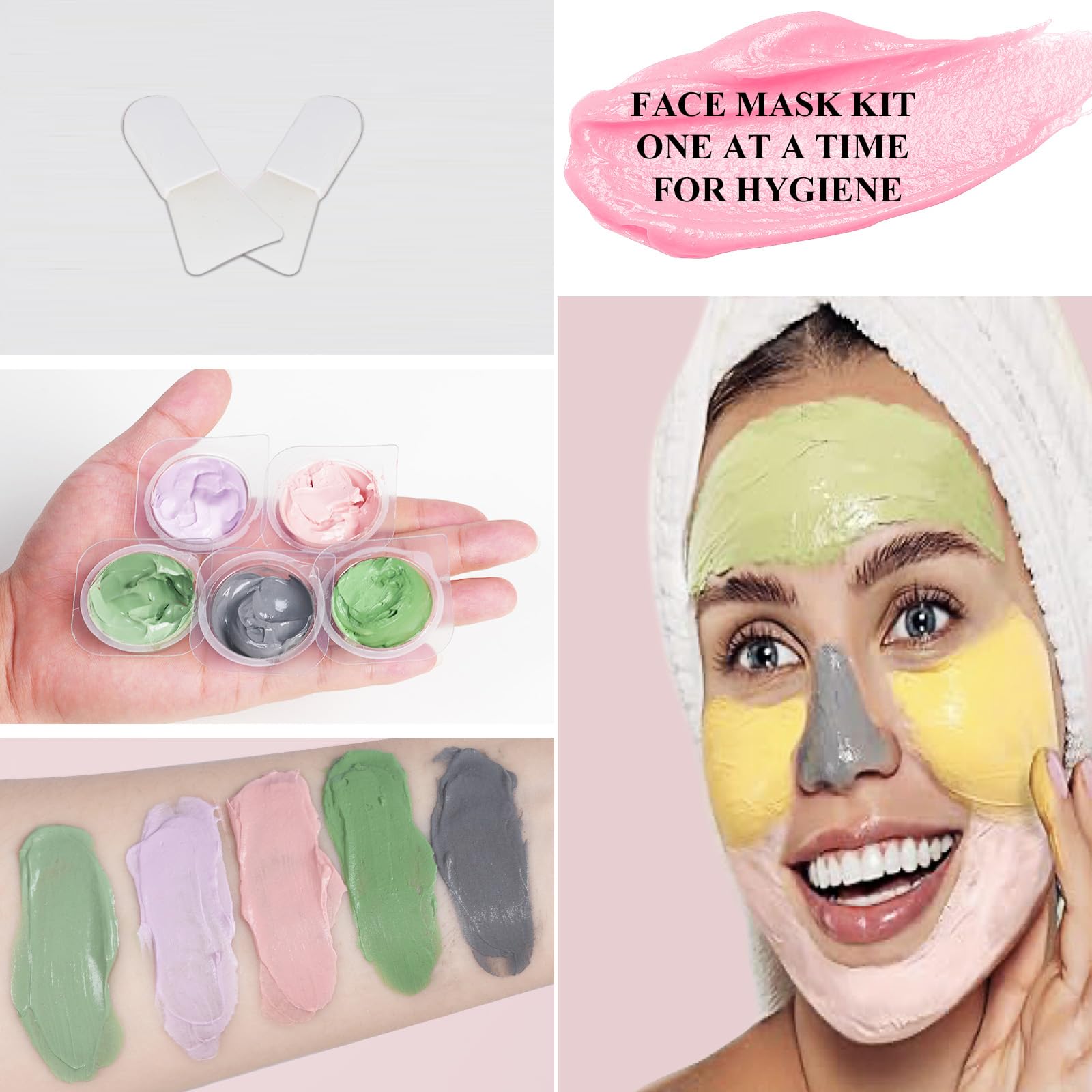Aaenouicfs masque-argile-curcuma-the-vert: ravive l'éclat et équilibre le teint.