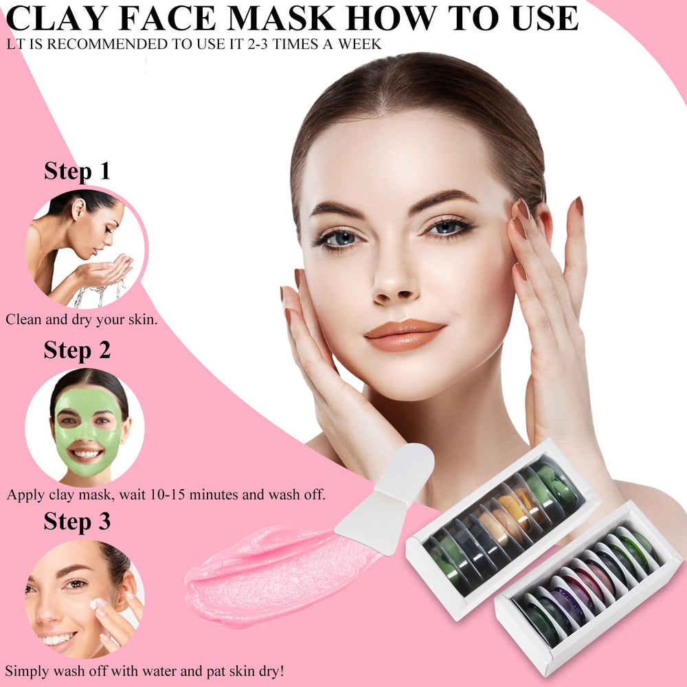 Aaenouicfs masque-argile-or-24k-arbre-a-the: éclaire le teint et revitalise la peau.