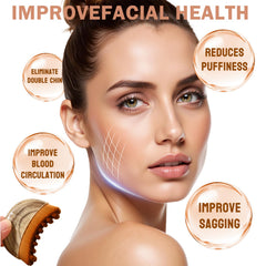 AAESG ensemble gua sha et brosse visage pour drainage et teint lumineux.