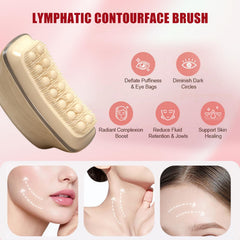 AAJP brosse lymphatique visage ergonomique, stimulation ciblée des ganglions