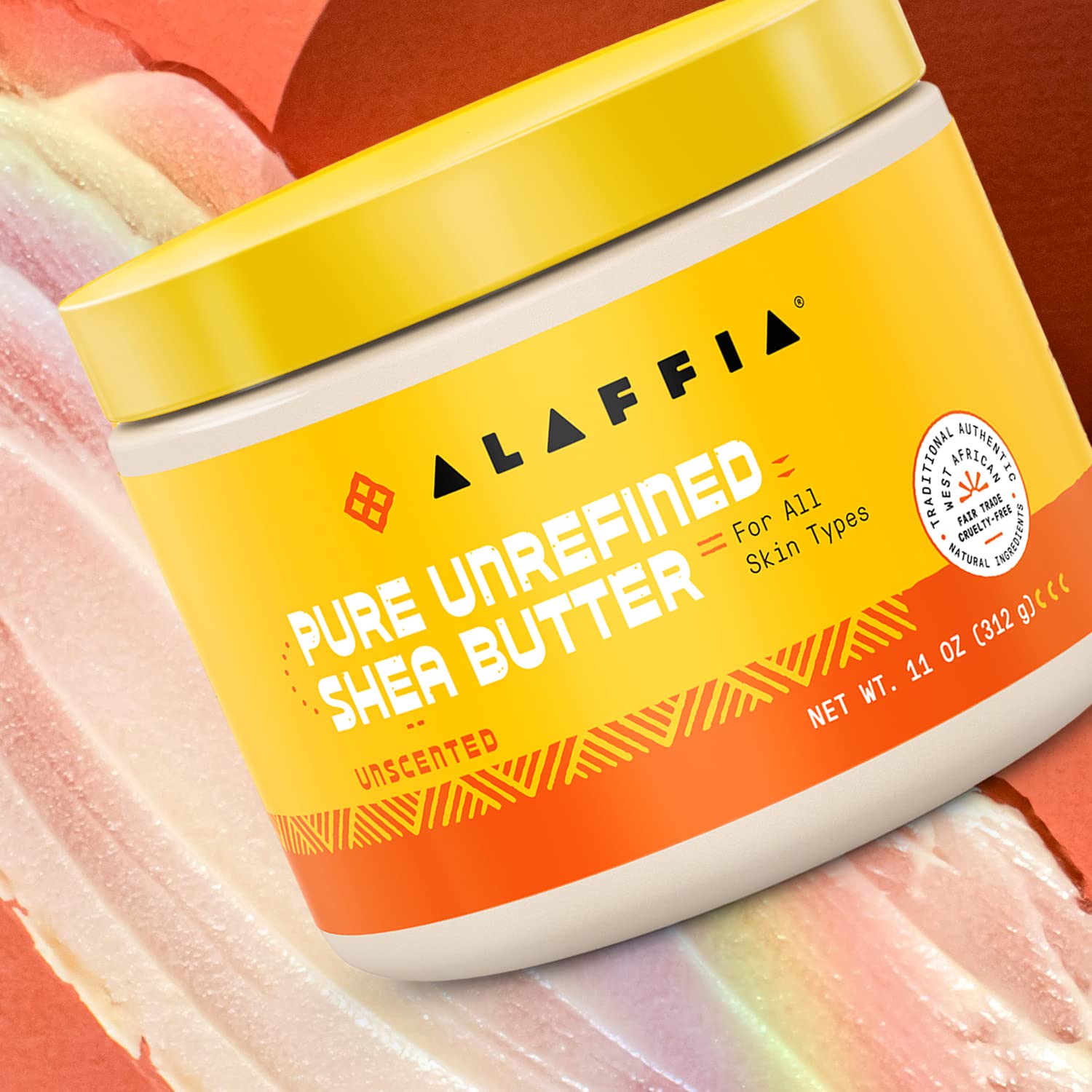 Beurre sans parfum d'Alaffia EveryDay Shea, idéal pour peaux sensibles.