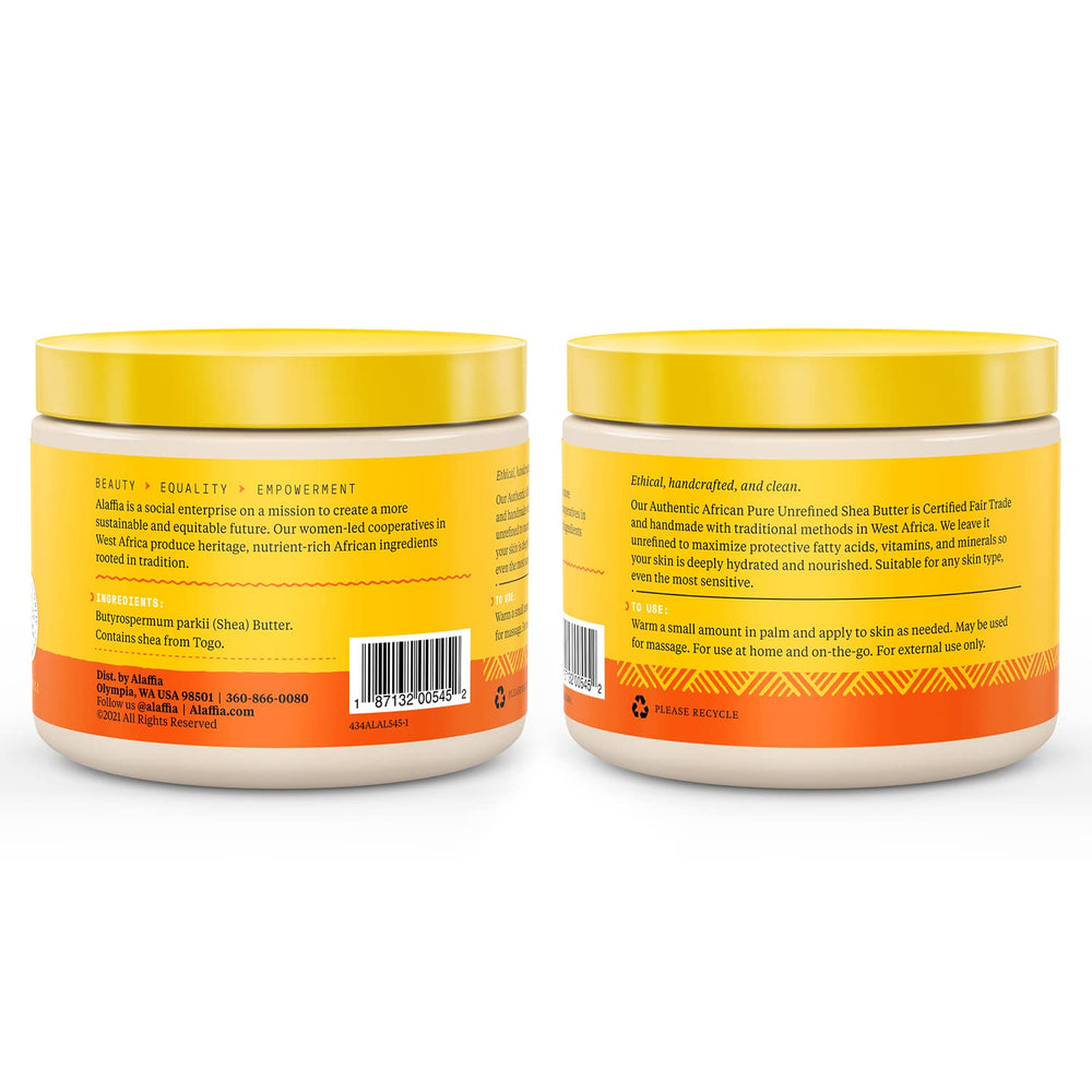 Texture riche du Beurre EveryDay Shea pour nourrir durablement la peau.