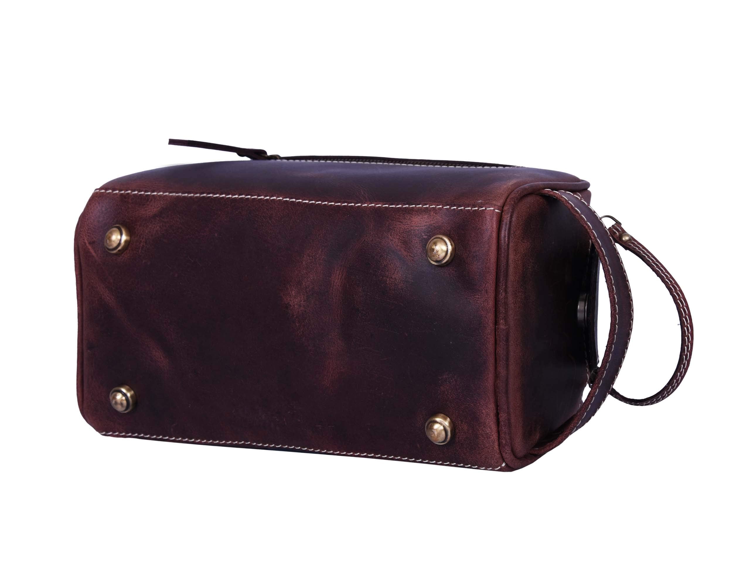 Aaron Leather Vendimia Estilo: dimensions compactes idéales pour bagage cabine.