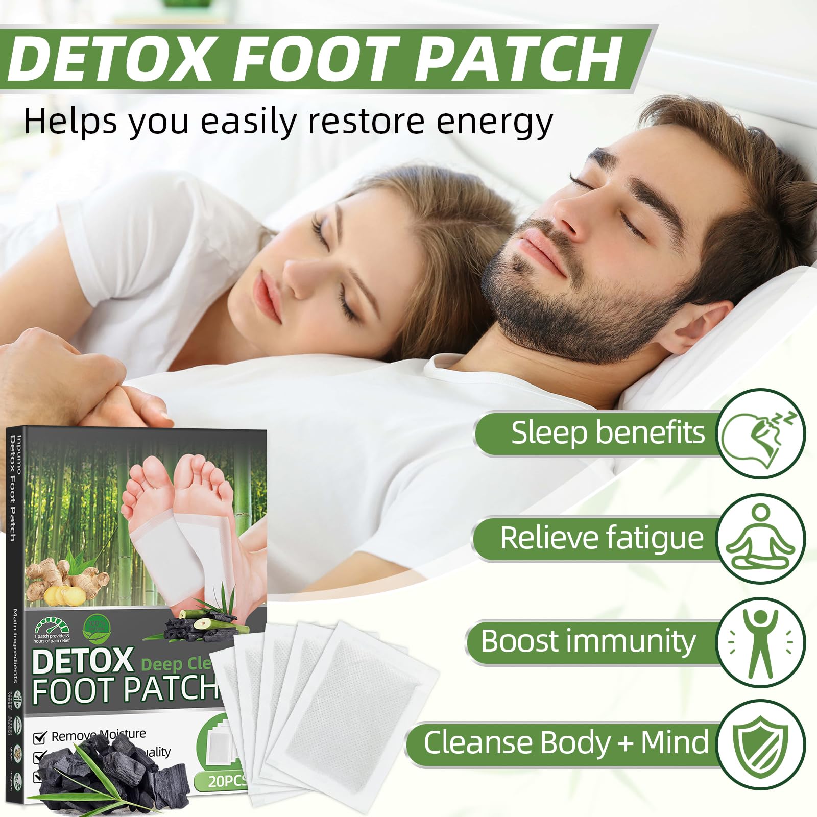Patch-pieds Aarovibe: soin quotidien naturel, sans irritations.