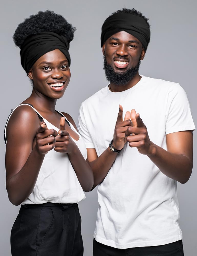Ababalaya turban protection cheveux nuit, maintien sans frottement.