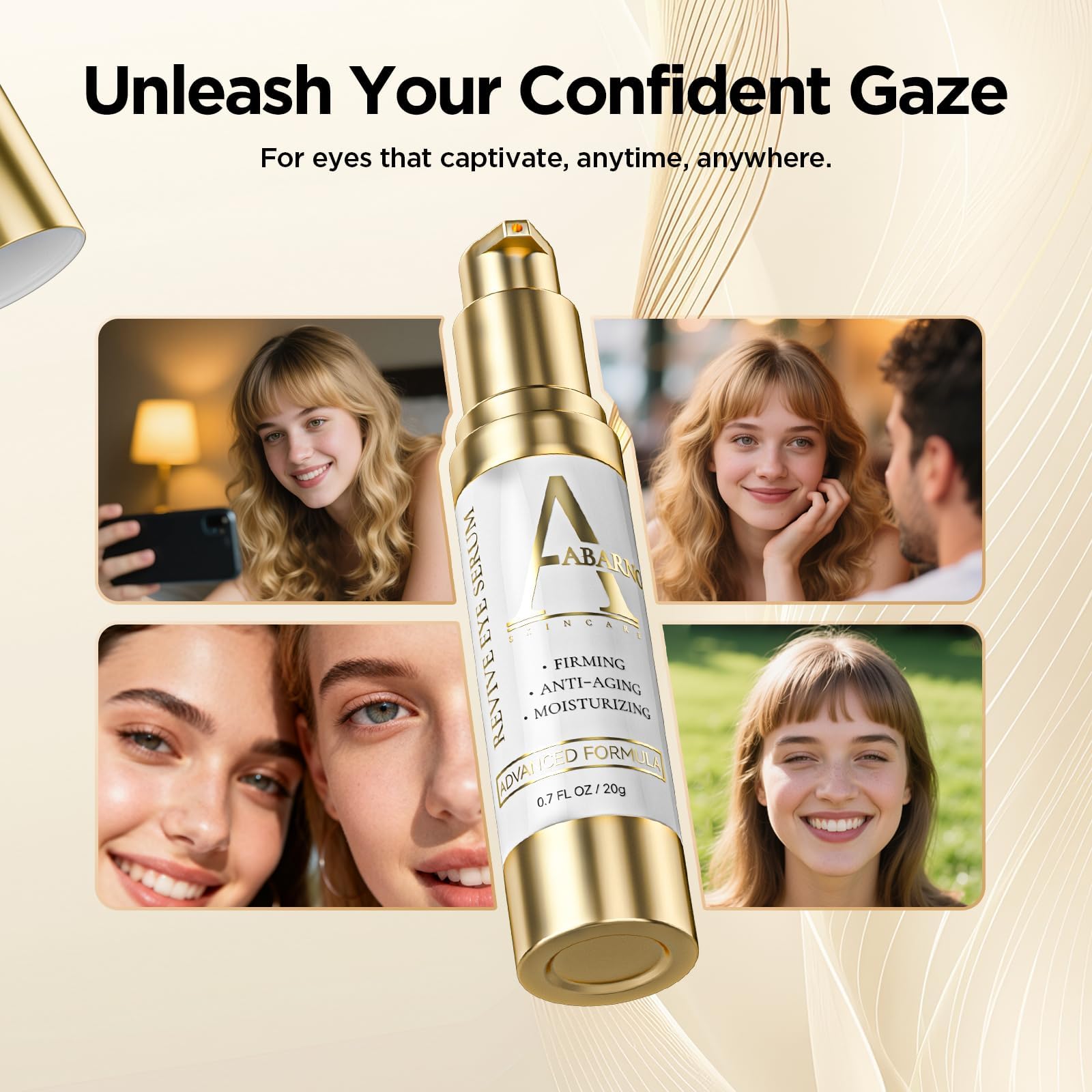 Sérum yeux Abarno, texture légère pour routine quotidienne