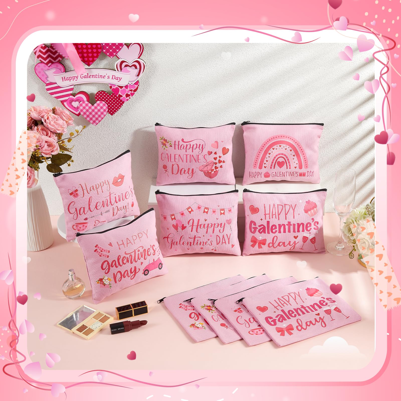 Abbylike pack-12-sacs-galentine-emballage-cadeau: parfait pour offrir et partager.