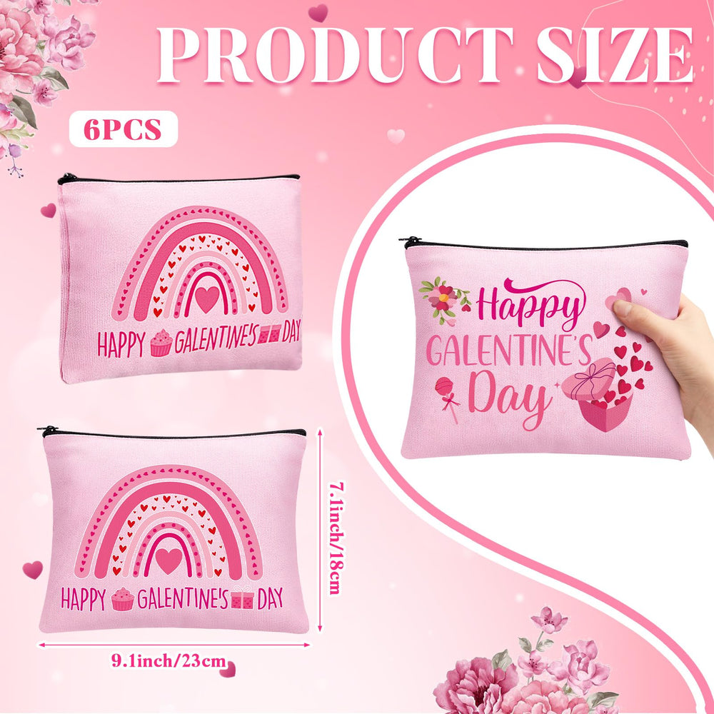 Abbylike design roses sac maquillage Jour des Galentines – idéal comme cadeau entre amies.