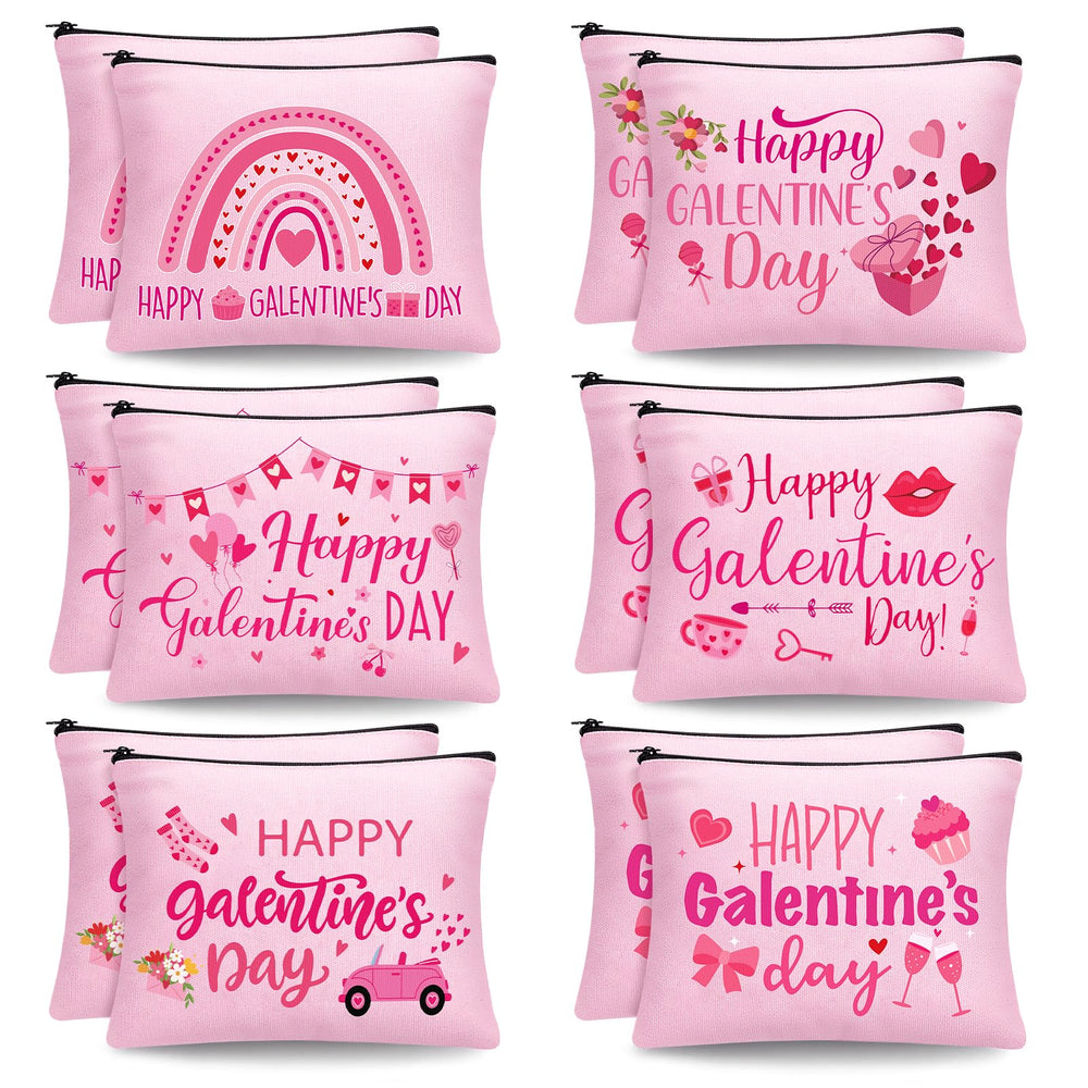 Abbylike sacs-maquillage galentine-ensemble: parfait pour organiser vos essentiels beauté.