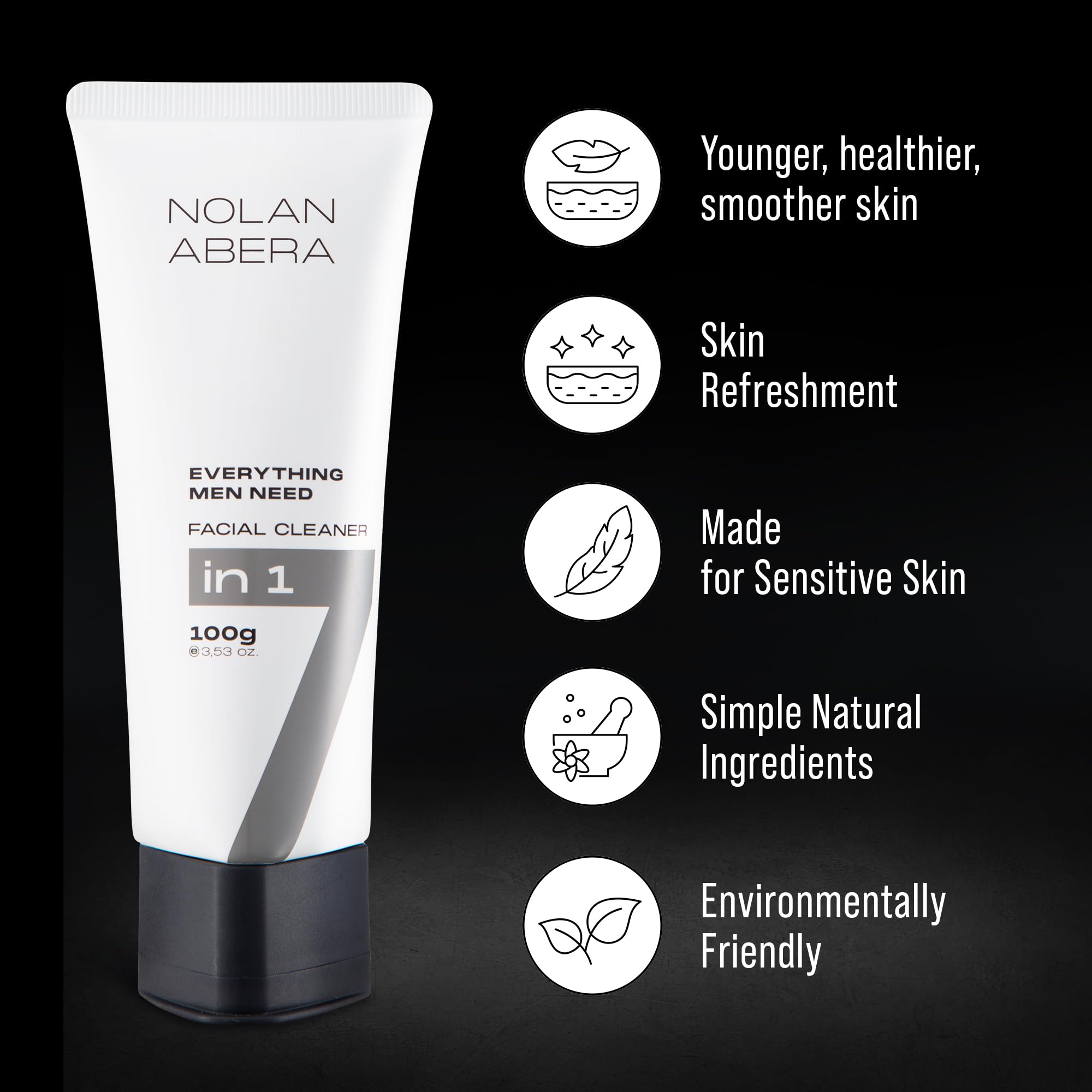 ABERA Nolan – emballage et étiquette, produit prêt à être intégré à la routine.