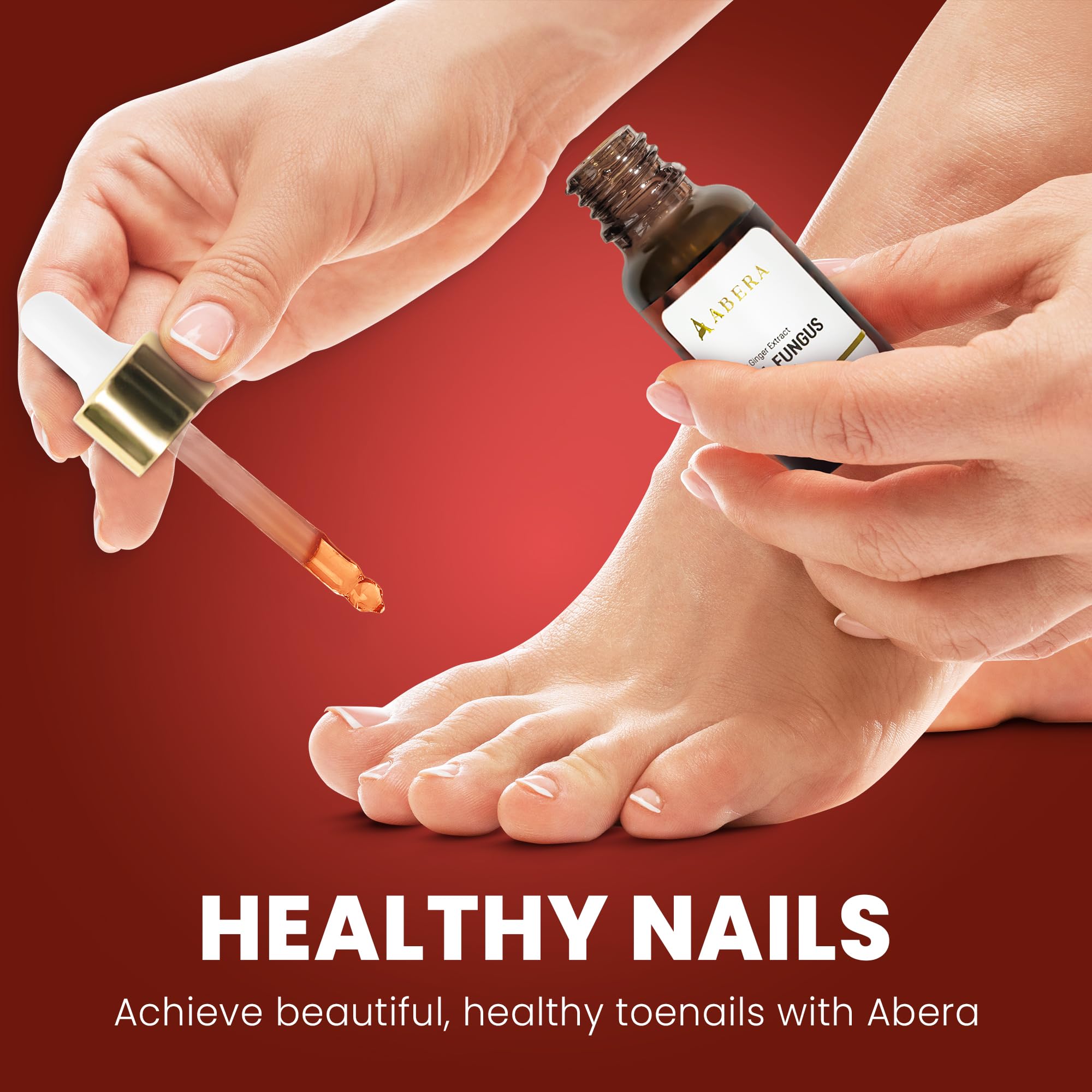 Résultats visibles ABERA sur les ongles, texture et douceur.