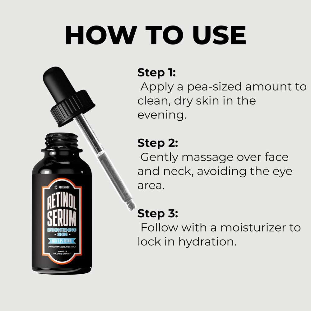 ABERA Sérum Rétinol — routine masculine simple et efficace.