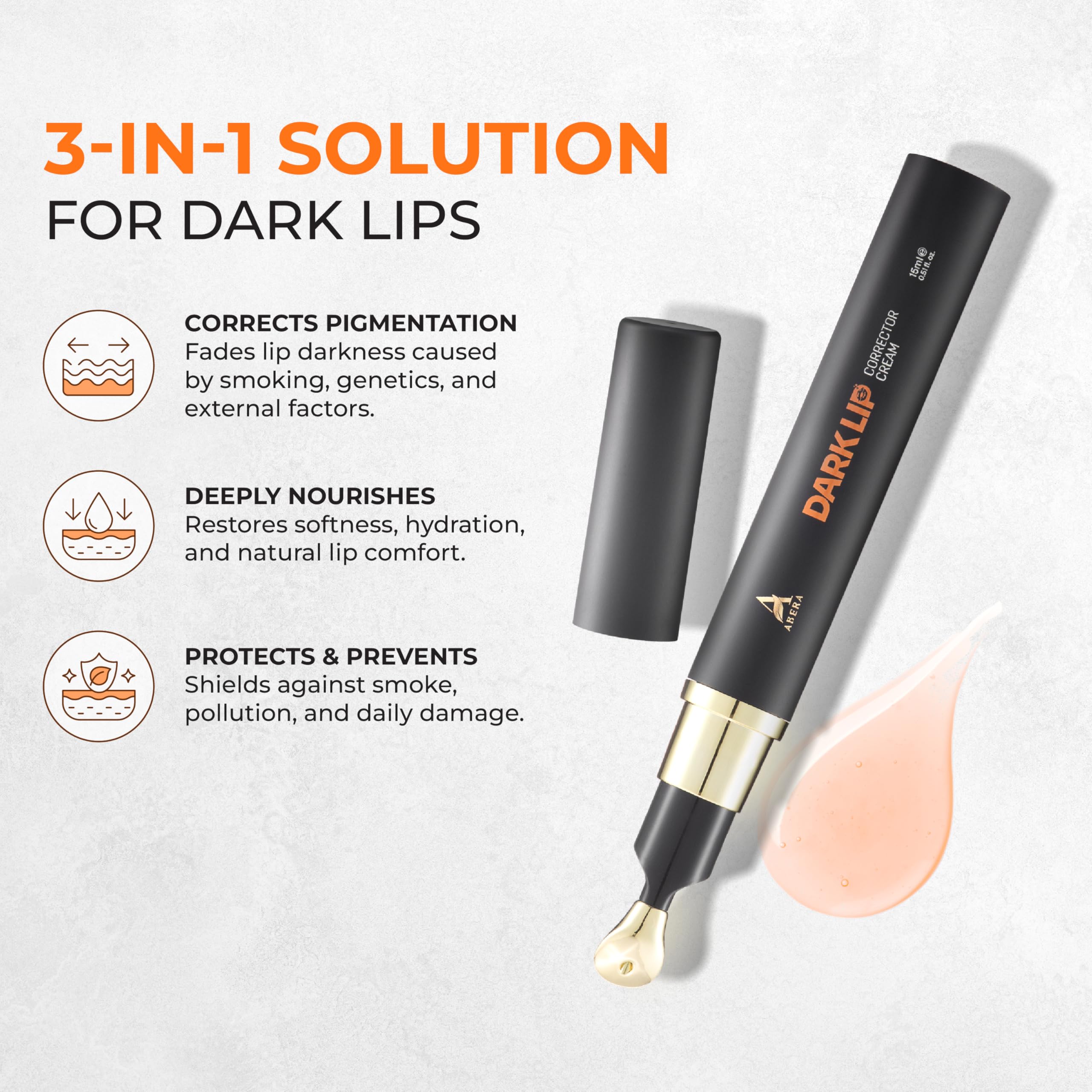 ABERA Sunflower Oil Lip Nourishment highlights natural oils for soft lips