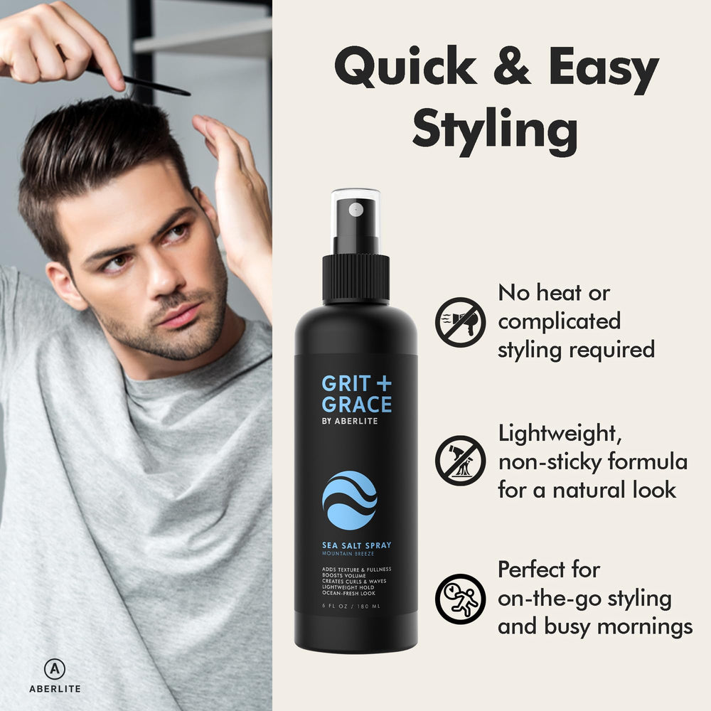Aberlite Grit+Grace : mouvement fluide facilitant le réajustement de la coiffure.