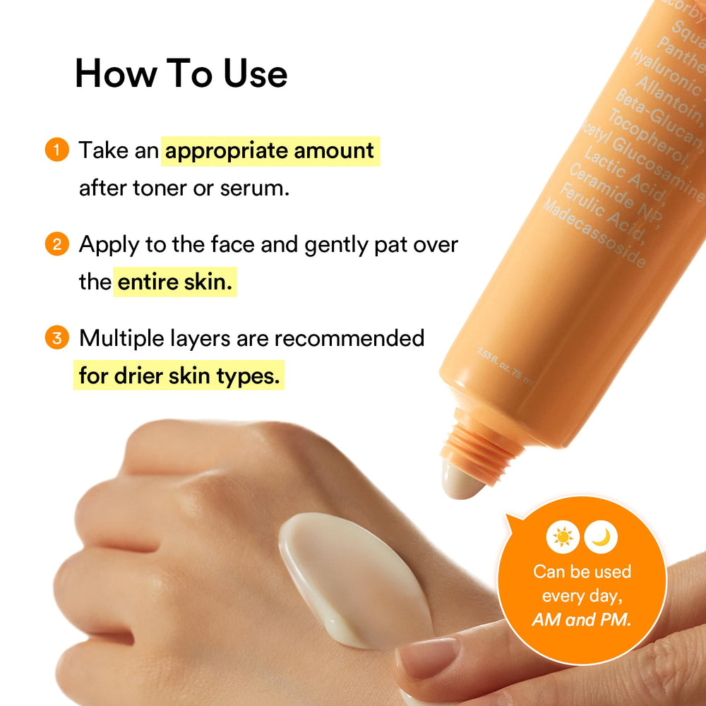 Contenance généreuse de 75 ml pour une routine quotidienne.