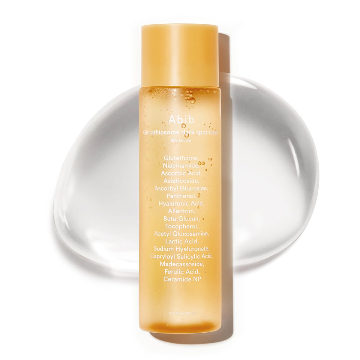 Tonique Abib Glutathiosome dans la bouteille, prête à hydrater et éclairer la peau.
