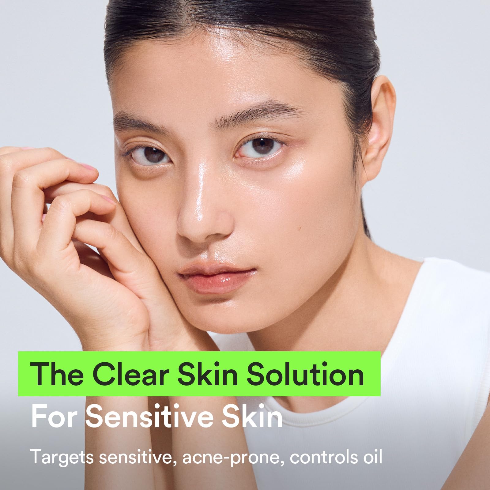 Close-up of Abib Heartleaf Foam Cleanser foaming action producing creamy lather.